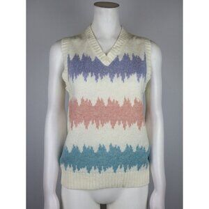 VINTAGE WOMEN'S SWEATER VEST - KENNETH ALLEN - SIZE M